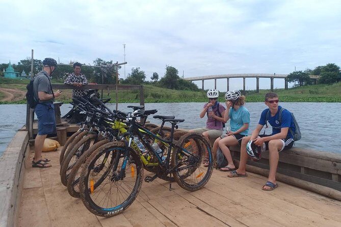 Oudong Mountain And Floating Village Cycle Tour - The morning start: pickup, bike setup, and ferry time