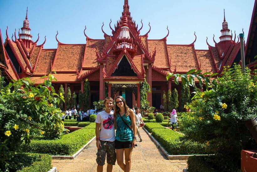 Phnom Penh City Tour + Mekong River Boat Trip - National Museum and Wat Phnom: art you can read, plus a city origin story