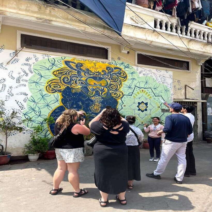 Phnom Penh | Food & Street Art Half Day Tour by Tuk Tuk - Bkk1 (pp) lunch-style stop: tea, street food, and the BBQ moment