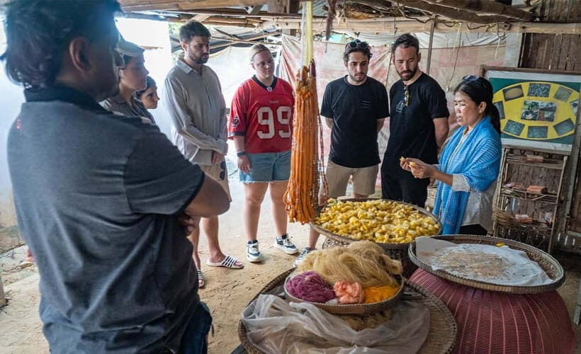 Phnom Penh Haft Day Tour to Silk Island by Tuk Tuk - Getting There: Pickup, Tuk Tuk Ride, and Ferry Timing
