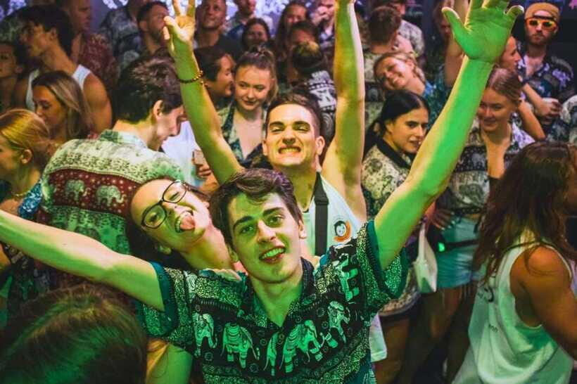 Phnom Penh Pub Crawl with Free Mad Monkey Singlet - Group vibe: social, festive, and sometimes crowded