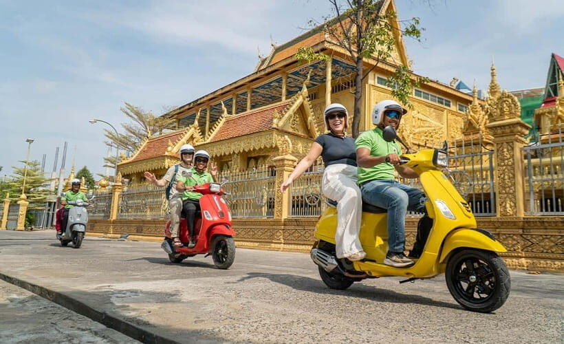 Phnom Penh Silk Island Haft Day Tour - Top Rating Experience - Silk Island by ferry: countryside views, a temple, and time to snack