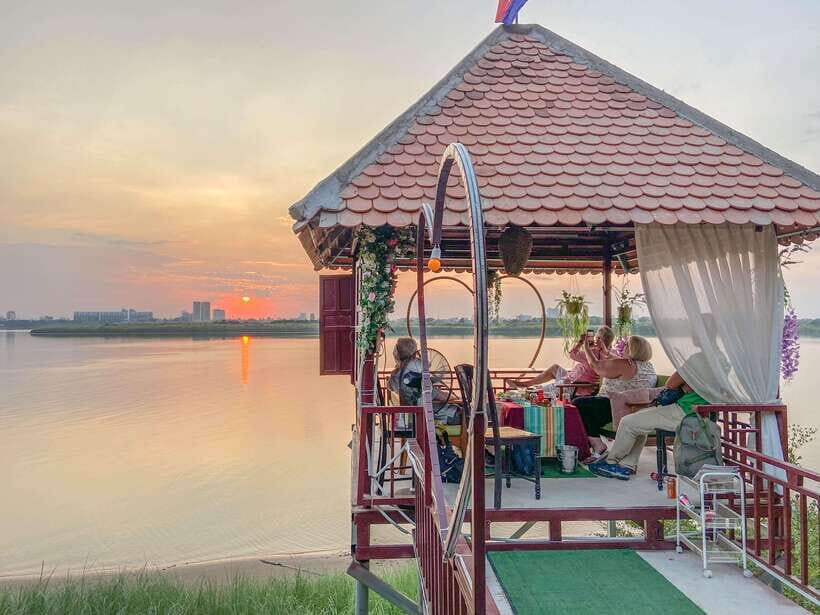 Phnom Penh Silk Island Sunset Vespa Tour / Tuk Tuk Available - The Big Idea: A Countryside Ride That Ends With Real Sunset Light
