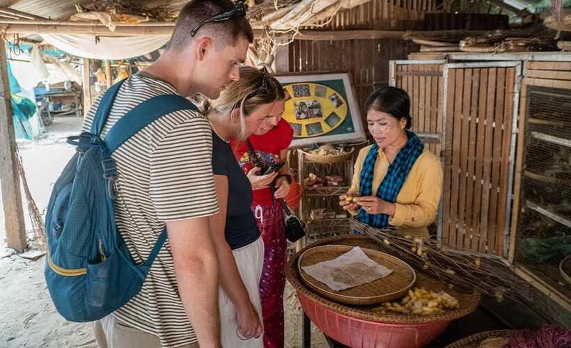 Phnom Penh: Silk Island Tour by Vespa with Tuk Tuk Available - Silk Island: countryside views plus craft-centered time
