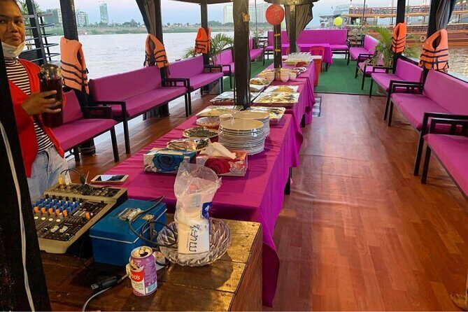 Phnom Penh to Siem Reap Cruise/road tour or Siem Reap/Phnom Penh - Mekong River cruise: city-light views, music, and a calmer tempo