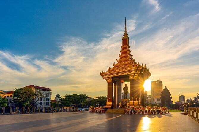 Riverside Walking Tour with Snack, Drinks & Local Ferry Ride - Wat Botum Park Stop: Optional Bugs and a Second Landmark Walk