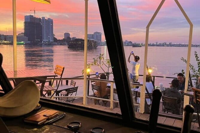 Sunset Cruise on the Mekong with Kanika Boat - How the Cruise Route Really Flows (Tonle Sap, Mekong, Sunset)